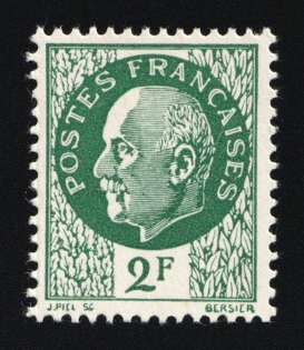 1941 2fr French Resistance Forgery, Anti-German Propaganda, British Propaganda Forgery (Mi. 46 A, Signed, CV $200, MNH)