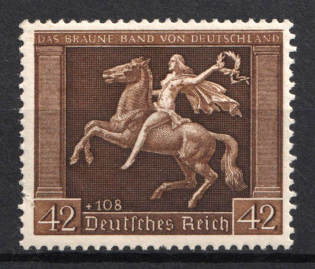 1938 42pf Third Reich, Germany (Mi. 671 y, Full Set, CV $30)