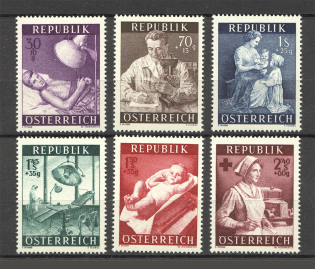 1954 Austria (CV $20, Full Set, MNH)