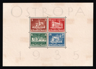 1935 Third Reich, Germany, Souvenir Sheet 'OSTROPA' (Mi. Block 3, CV $1,430)