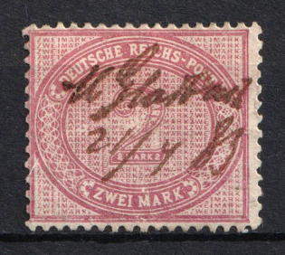 1875-1884 German Empire, Germany (Mi. 37 a , Full Set, Pen Cancellation, CV $70)