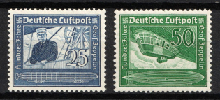 1938 Third Reich, Germany, Airmail (Mi. 669 - 670, Full Set, CV $70, MNH)