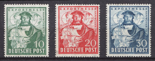 1949 British and American Zones of Occupation, Germany (Mi. 103 - 105, Full Set, MNH)