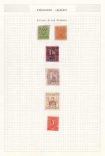Strasbourg (Elsass), Germany, Collection of Courier Private Post