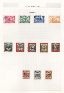 Luebeck, Germany, Collection of Courier Private Post