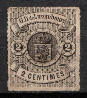 1867 2C Luxemburg (Mi. 13, CV$30)