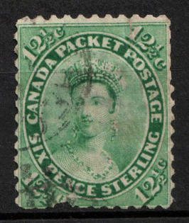 1859 12,5C Canada (SG. 41, Used, CV $110)