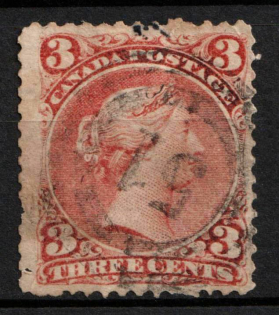 1868 3C Canada (SG. 49, Used, CV $50)