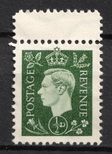 1/2d Anti-British Propaganda, King George VI, German Propaganda Forgery (Mi. 3, Margin, CV $100)