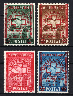 1945 Albania (Mi. 375 - 378, Full Set, CV $90)