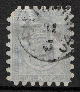 1860 5K Finland (Mi. 3 A, Used, CV $350)
