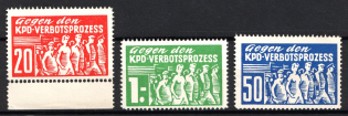Germany, 'Against the KPD Ban Process', German Communist Party (KPD), KPD Propaganda Stamps