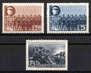 1948 Albania (Mi. 456 - 458, Full Set, CV $30)