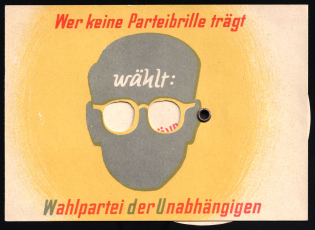 'Independent Electoral Party', Propaganda Leaflet, Germany