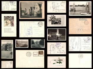 Germany, Third Reich, Fieldpost Propaganda Postcards, Stock of 9 Postcards