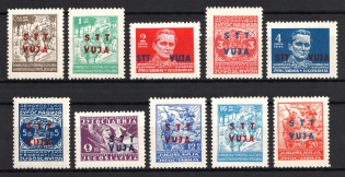 1949 Trieste (Mi. 12 - 21, Full Set, CV $50)