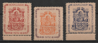 1946 Seedorf, Lithuania, DP Camp, Displaced Persons Camp (Wilhelm 4 A - 6 A, Full Set, MNH)