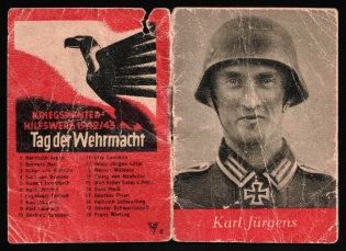 1933-1945 Third Reich, Germany, 'Heroes of the Wehrmacht. Karl Jurgens', Propaganda, Soldier's Handbook