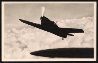 1923-1945 Third Reich, Germany, Airplane 'Me 109', Air Force, Military Propaganda Postcard (Mint)