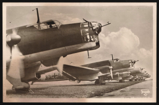 1923-1945 Third Reich, Germany, Airplane 'Junkers Ju 86', Air Force, Military Propaganda Postcard