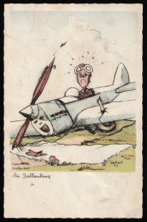 1923-1945 Third Reich, Germany, 'Aviation Humor', Propaganda Postcard