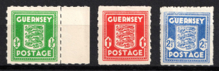 1941-44 Guernsey, German Occupation, Germany (Mi. 1 - 3, Full Set, CV $30)