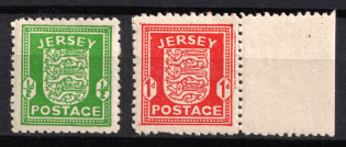 1941-42 Jersey, German Occupation, Germany (Mi. 1 x - 2 x, Full Set)