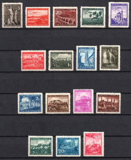1944 Ljubljana, German Occupation, Germany (Mi. 45 - 60, Full Set, CV $240)