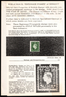 1/2d Anti-British Propaganda, King George VI, German Propaganda Forgery (Mi. 3, Used, CV $70)