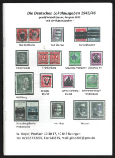 The German Local Editions 1945/46 according to Michel Special 2015, W. Geyer, Ratingen