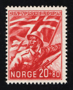 1941 Norway Legion, Germany (Mi. 236, Full Set, CV $90, MNH)