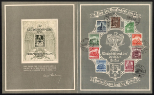 1941 'Day of the Stamp 1941', Propaganda Souvenir Sheet, Third Reich Nazi Germany