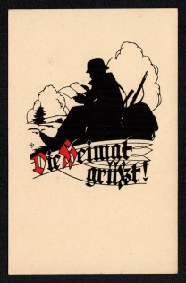 'The Seimat Grunts!', Propaganda Postcard, Third Reich Nazi Germany