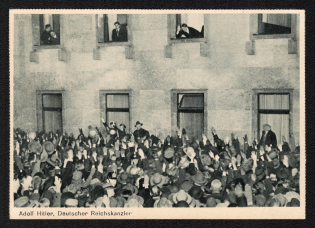 1933 Rare Early Nazi Propaganda 'Adolf Hitler, German Chancellor', Propaganda Postcard, Third Reich Nazi Germany