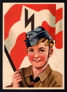'Donation to German Young People', Propaganda Postcard, Third Reich Nazi Germany
