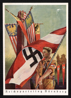 PROOF Postcard 'Nuremberg Imperial Party Congress', Propaganda Postcard, Third Reich Nazi Germany