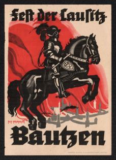 1935 'Feft the Lausitz Bautzen', Propaganda Postcard, Third Reich Nazi Germany