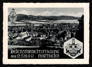 1938 'Reichsarbeitstag of the Nskou Northeim', Propaganda Postcard, Third Reich Nazi Germany