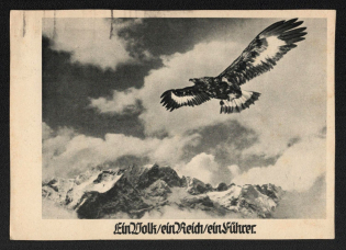 1939 'One People a Realm a Guide', Propaganda Postcard, Third Reich Nazi Germany