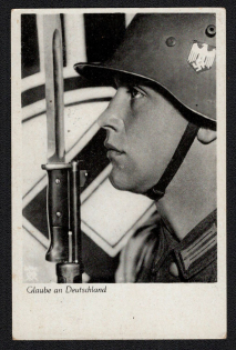 1941 'Belief in Germany', Propaganda Postcard, Third Reich Nazi Germany