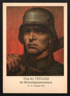 1941 'Day of the NSDAP in the General Government 15-17 August 1941', Propaganda Postcard, Third Reich Nazi Germany