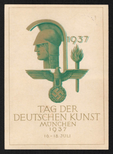 1937 'Day of German Art Munich 1937', Propaganda Postcard, Third Reich Nazi Germany