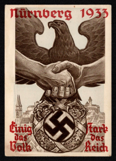 1933 'Nuremberg 1933', Propaganda Postcard, Third Reich Nazi Germany