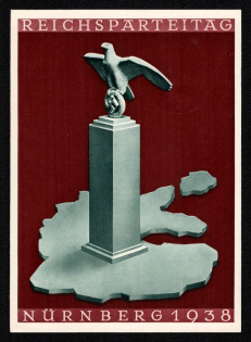 1938 'Reich Party Day Nuremberg 1938', Propaganda Postcard, Third Reich Nazi Germany