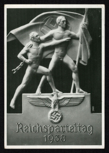 1938 'Reich Party Congress 1938', Propaganda Postcard, Third Reich Nazi Germany
