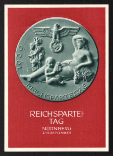 1939 'Reich Party Day Nuremberg 2-11 September', Propaganda Postcard, Third Reich Nazi Germany