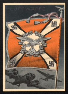 'Air Force', Propaganda Postcard, Third Reich Nazi Germany