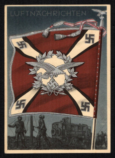 'Air News', Propaganda Postcard, Third Reich Nazi Germany