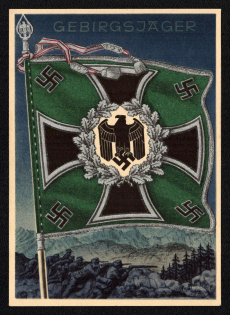 'Mountain Troops', Propaganda Postcard, Third Reich Nazi Germany