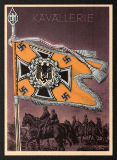 'Cavalry', Propaganda Postcard, Third Reich Nazi Germany